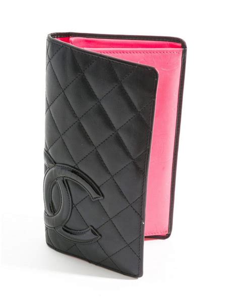 black chanel wallet with pink inside|CHANEL Calfskin Quilted Cambon Wallet On Chain WOC Black .